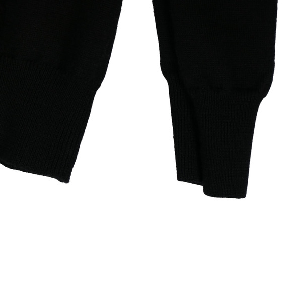 Mario Gilberti Sweater Mens Large Black Blue Argyle 100% Merino Wool Italy - Picture 5 of 6